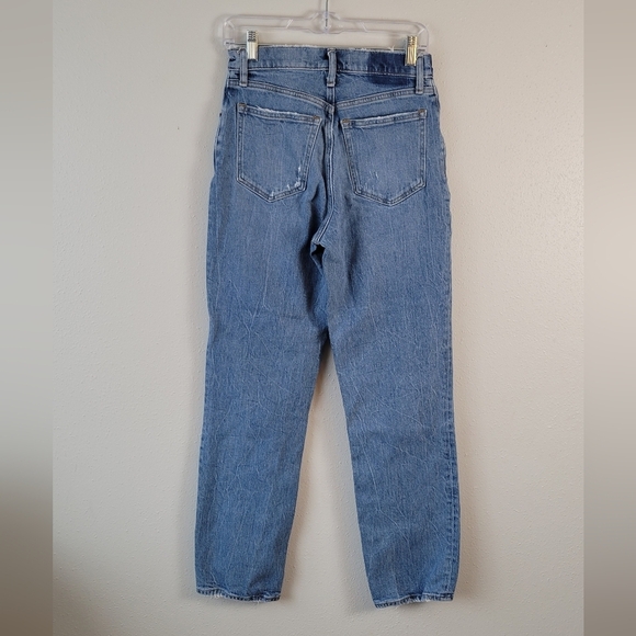 Abercrombie & Fitch 90's Straight Ultra High Rise Medium Wash Denim Jeans sz 27 - Picture 5 of 8
